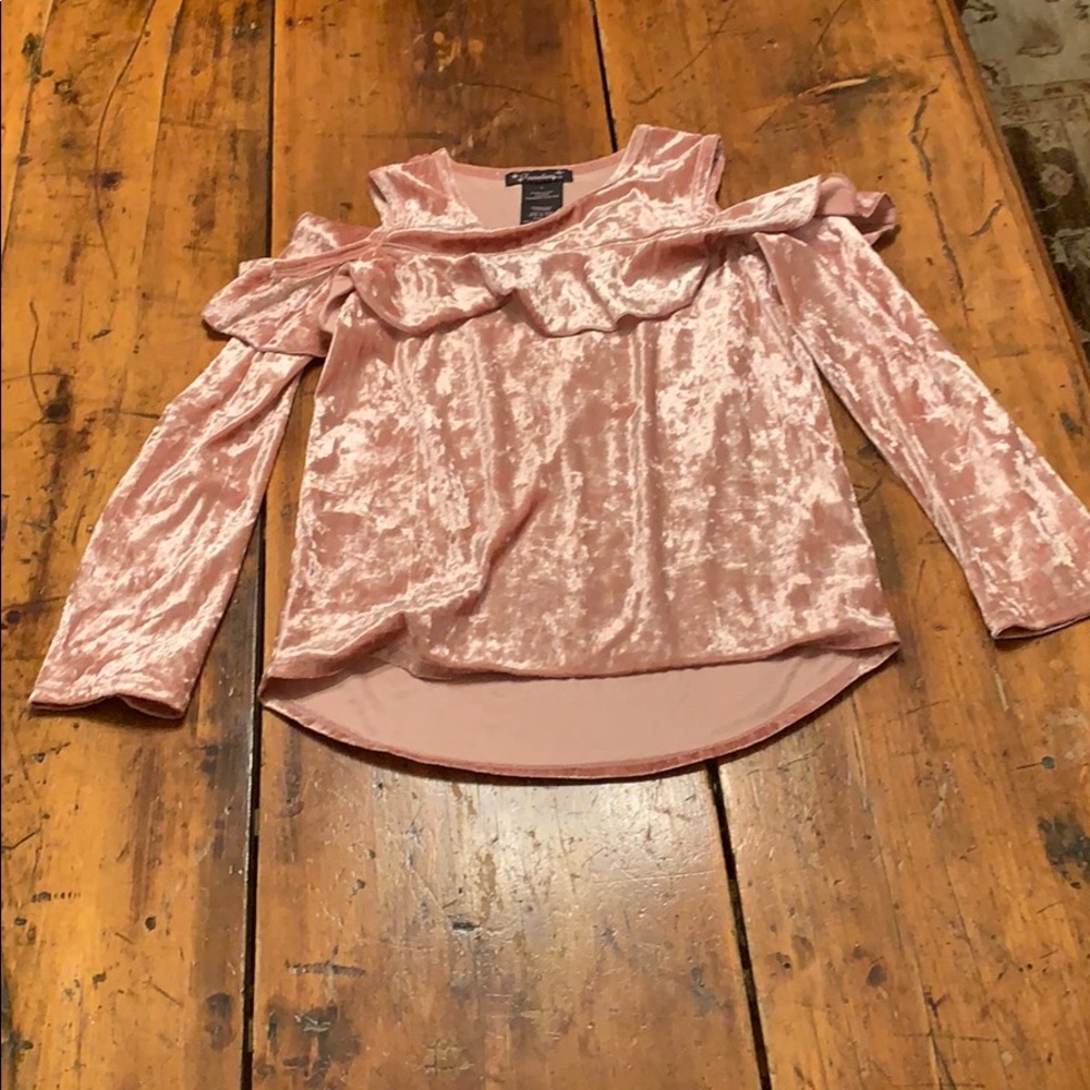 Girls velvet shirt